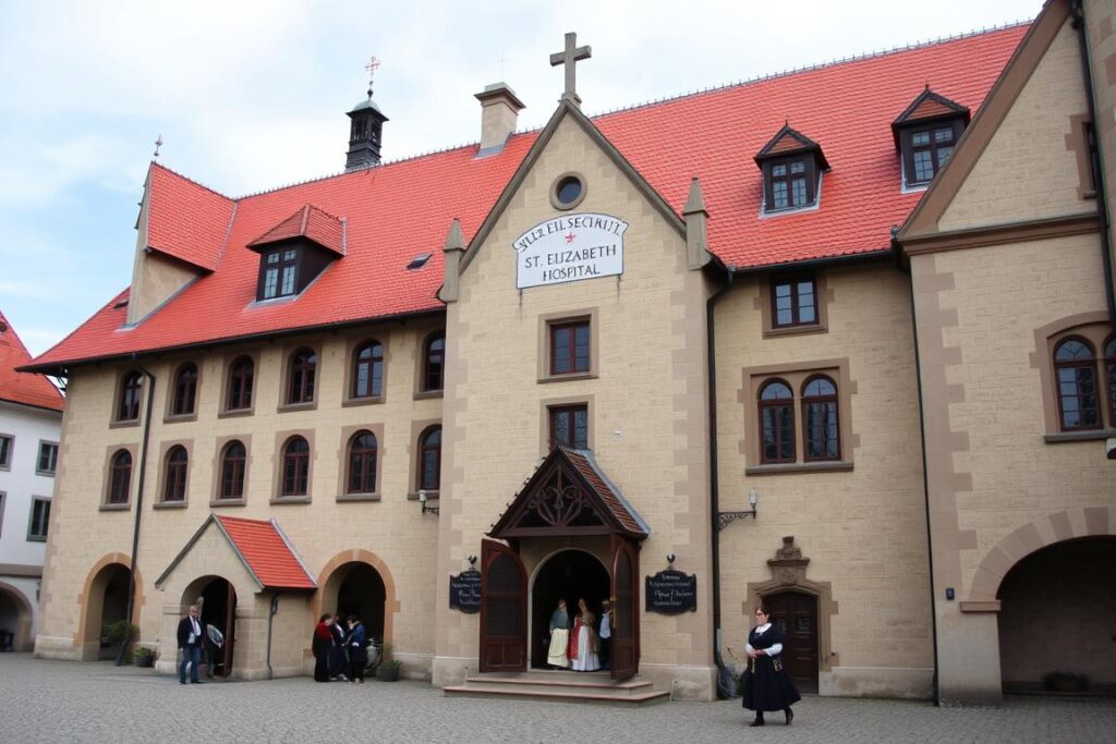 Historyczny szpital św. Elżbiety w Monachium ufundowany przez świętą Renatę Historyczny szpital św. Elżbiety w Monachium ufundowany przez świętą Renatę