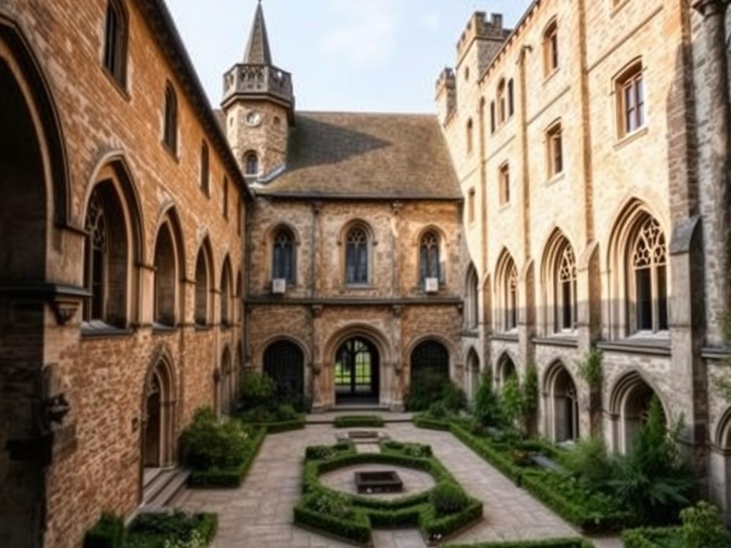 Klasztor benedyktynek w Nivelles, gdzie święta Iwona spędziła większość swojego życia