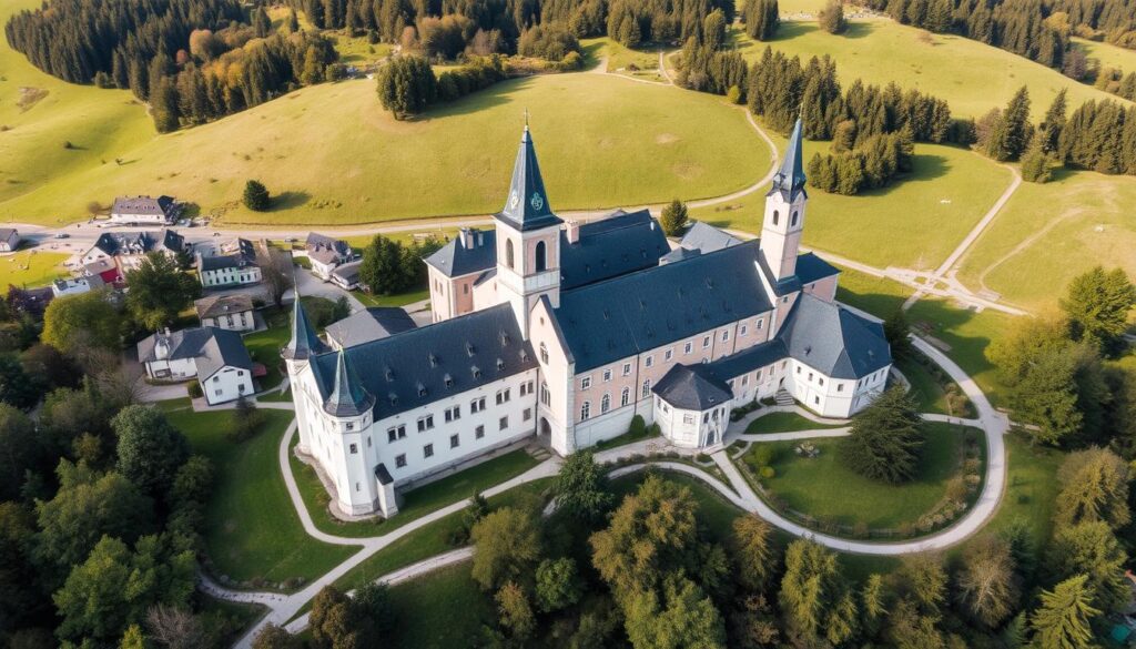 Opactwo Fischingen w Szwajcarii - jedno z miejsc związanych z kultem świętej Igi Opactwo Fischingen w Szwajcarii - jedno z miejsc związanych z kultem świętej Igi
