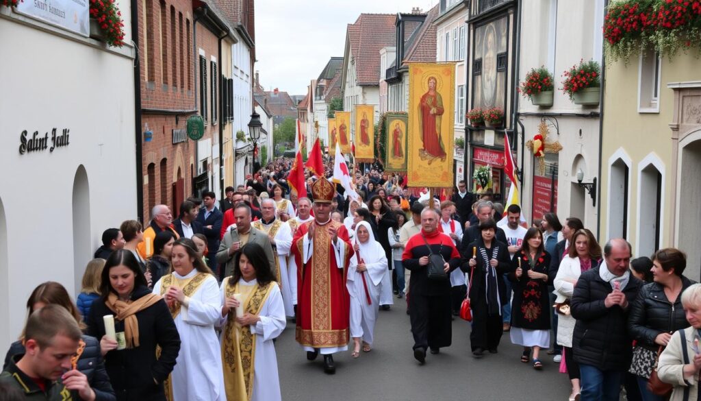 Procesja z relikwiami świętej Amelii w dniu jej wspomnienia liturgicznego Procesja z relikwiami świętej Amelii w dniu jej wspomnienia liturgicznego