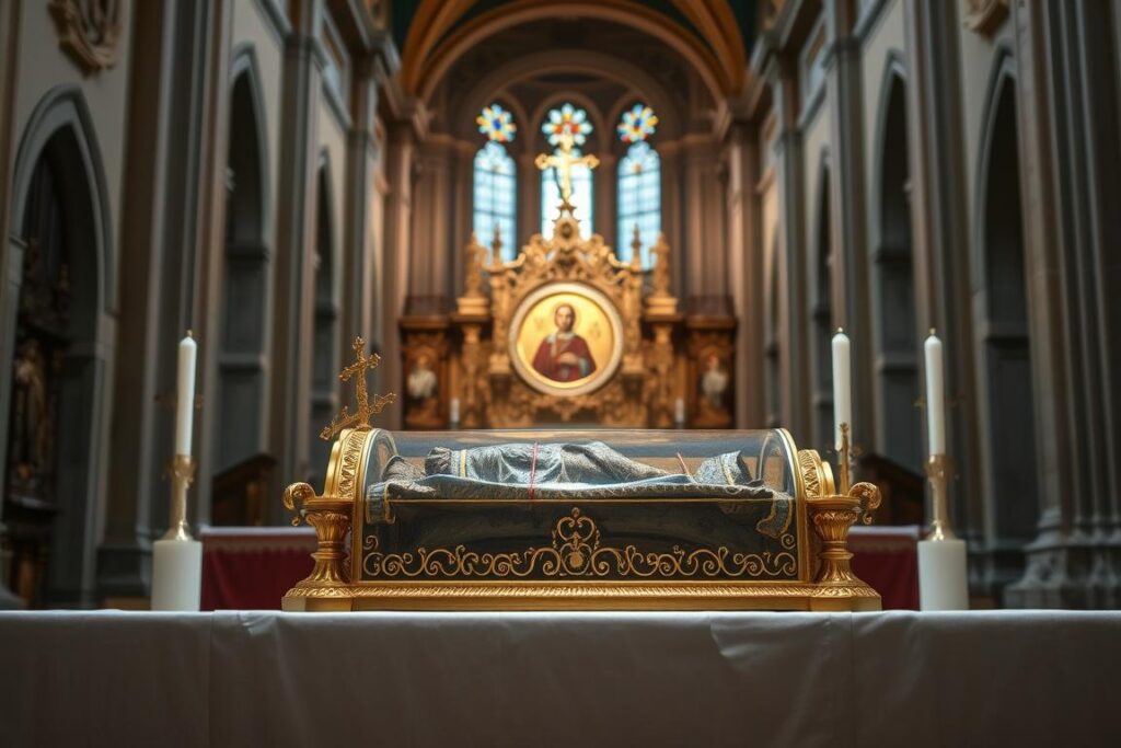 Relikwie świętego Nataniela w bazylice w Benewencie we Włoszech Relikwie świętego Nataniela w bazylice w Benewencie we Włoszech
