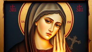 Święta Danuta - symboliczne przedstawienie postaci świętej w tradycyjnej ikonografii