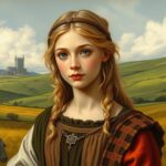 Święta Dymfna - młoda irlandzka księżniczka z VII wieku, córka pogańskiego króla i chrześcijańskiej matki