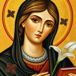 Święta Iga przedstawiona w tradycyjnej ikonografii religijnej