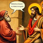 Święty Nataniel spotykający Jezusa Chrystusa, scena z Ewangelii według św. Jana