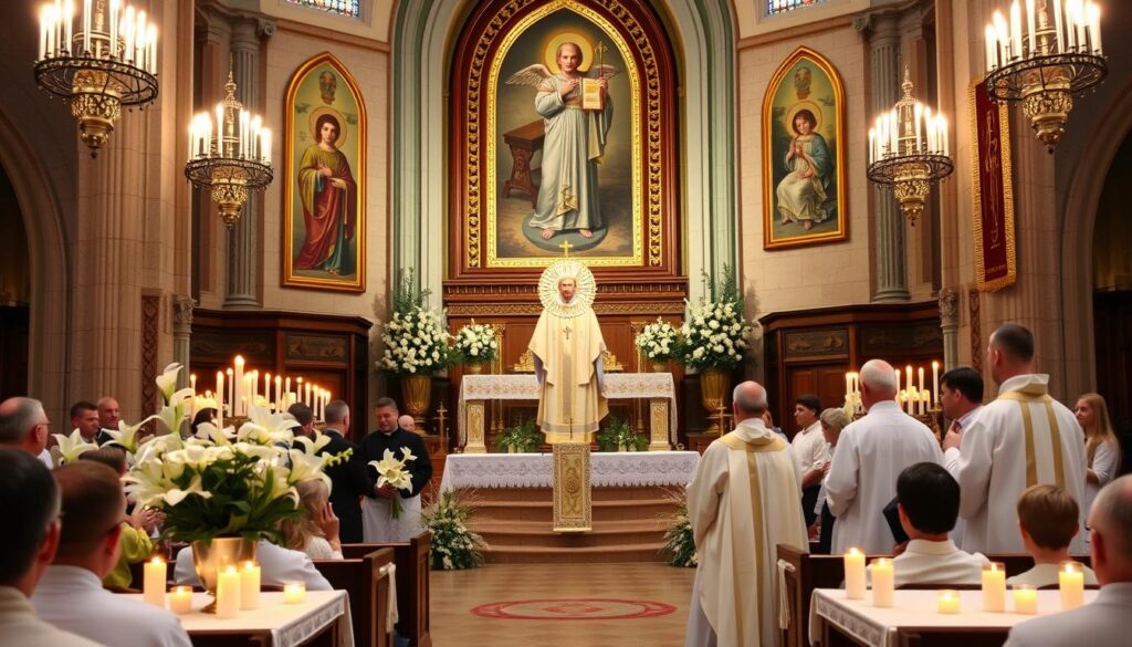 Współczesne obchody święta świętego Gabriela w kościele katolickim Współczesne obchody święta świętego Gabriela w kościele katolickim