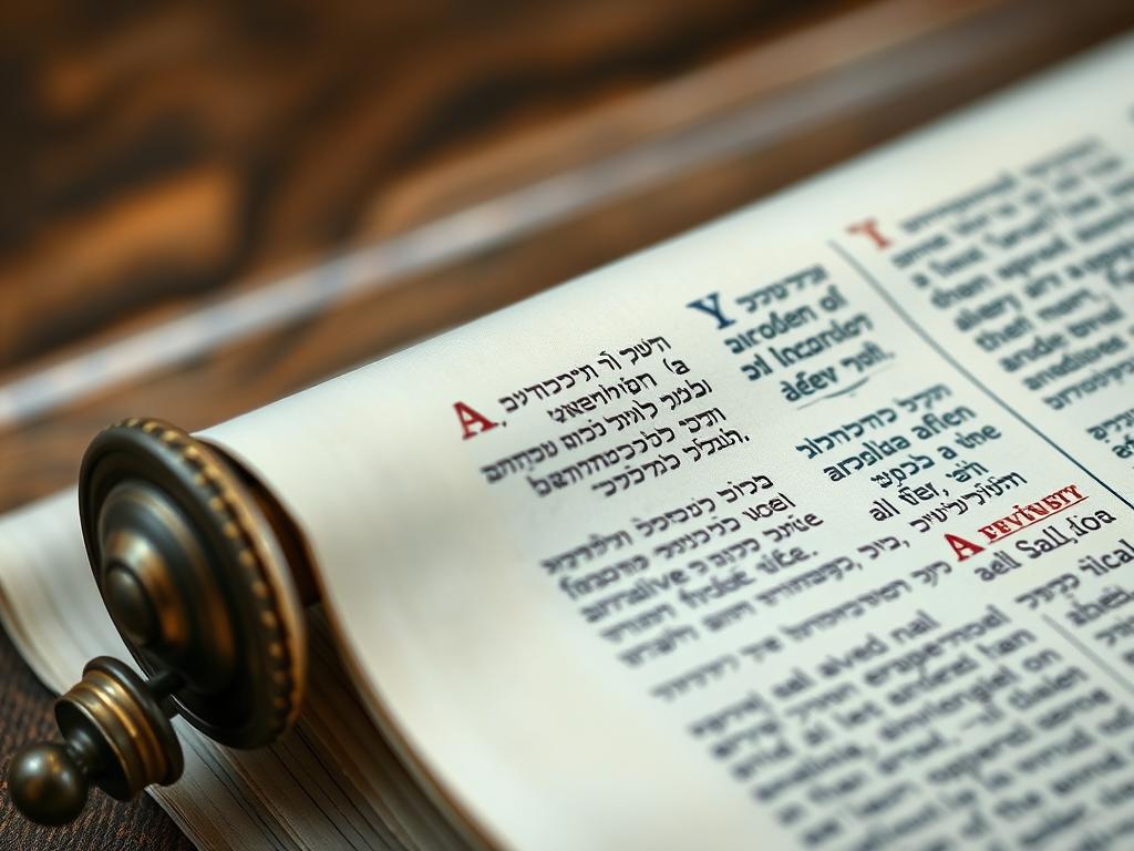 Zwój Tory jako atrybut świętego Nikodema - symbol jego uczoności i znajomości Prawa