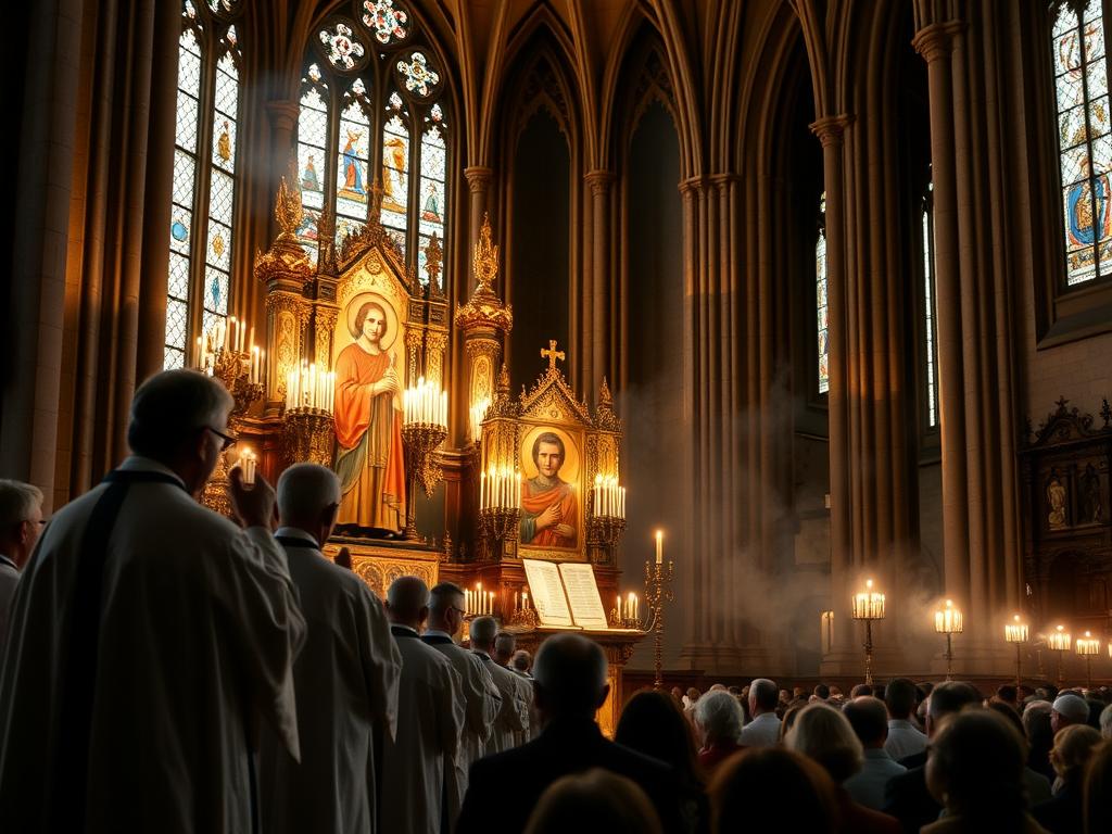 Obchody wspomnienia liturgicznego świętego Monitora w katedrze Obchody wspomnienia liturgicznego świętego Monitora w katedrze