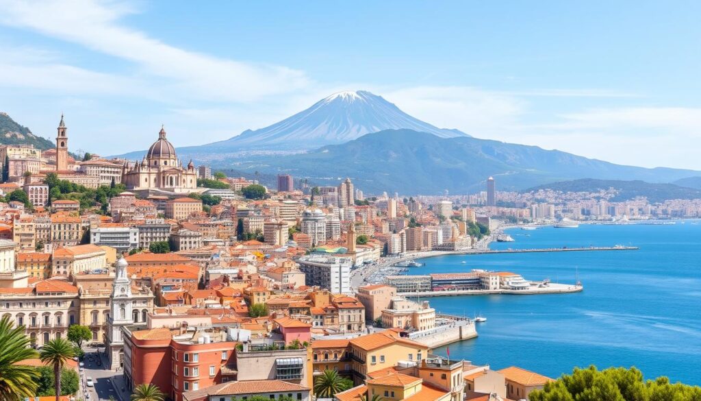 Panorama Neapolu - miasto, którego patronką jest święta patrycja