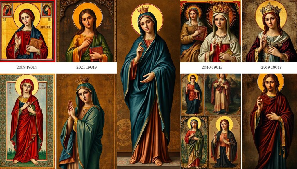 Różne przedstawienia świętej Natalii w sztuce sakralnej