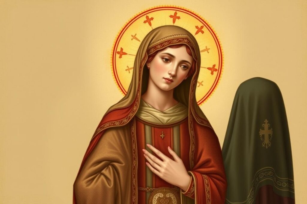 Święta Natalia jako patronka małżeństw - artystyczne przedstawienie