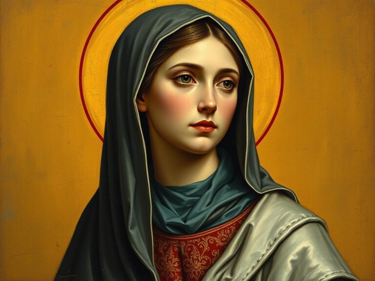 Święta Natalia z Nikomedii - portret świętej ukazujący jej pobożność i oddanie wierze