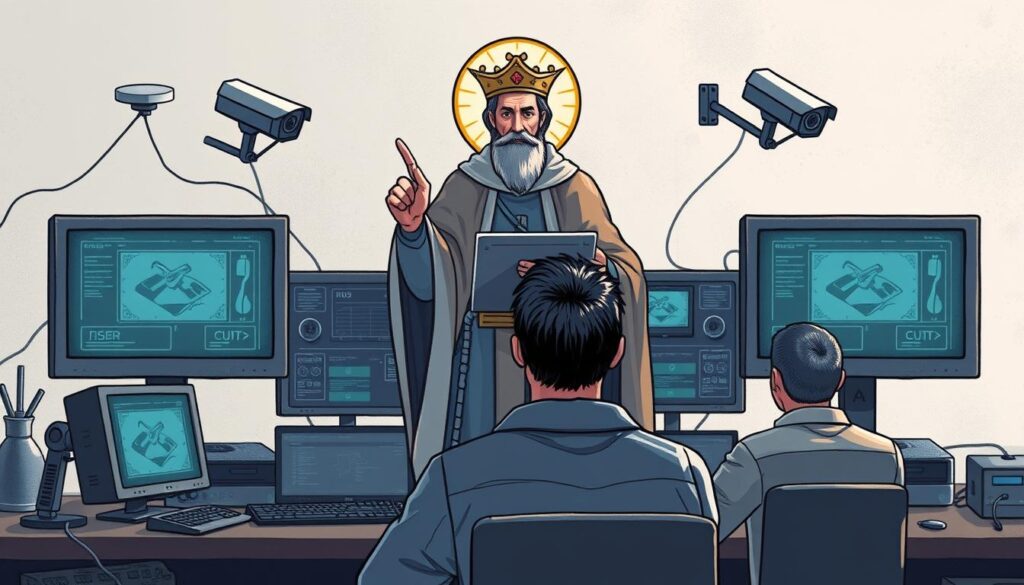 Święty Monitor jako patron osób pracujących z technologią i monitoringiem Święty Monitor jako patron osób pracujących z technologią i monitoringiem