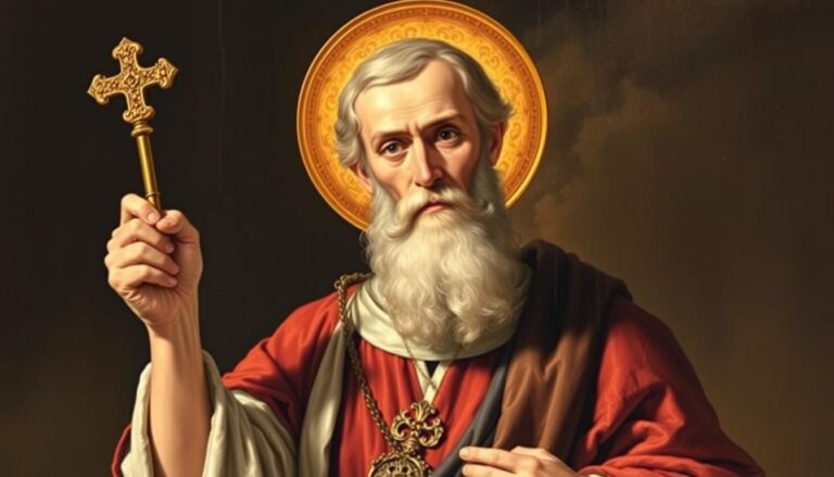 Święty Piotr Apostoł trzymający klucze do Królestwa Niebieskiego