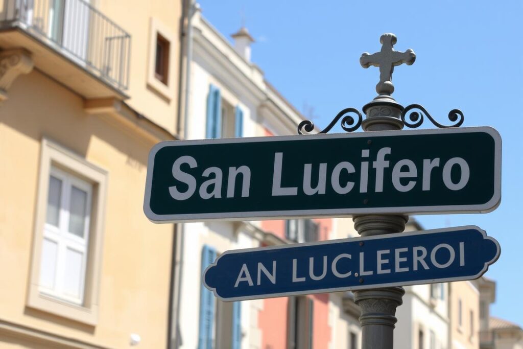 Ulica świętego Lucyfera (Via San Lucifero) w Cagliari Ulica świętego Lucyfera (Via San Lucifero) w Cagliari
