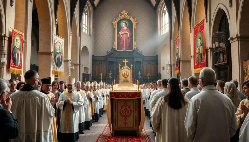 Uroczystości ku czci Błogosławionej Jolanty w kościele franciszkanów w Gnieźnie Uroczystości ku czci Błogosławionej Jolanty w kościele franciszkanów w Gnieźnie