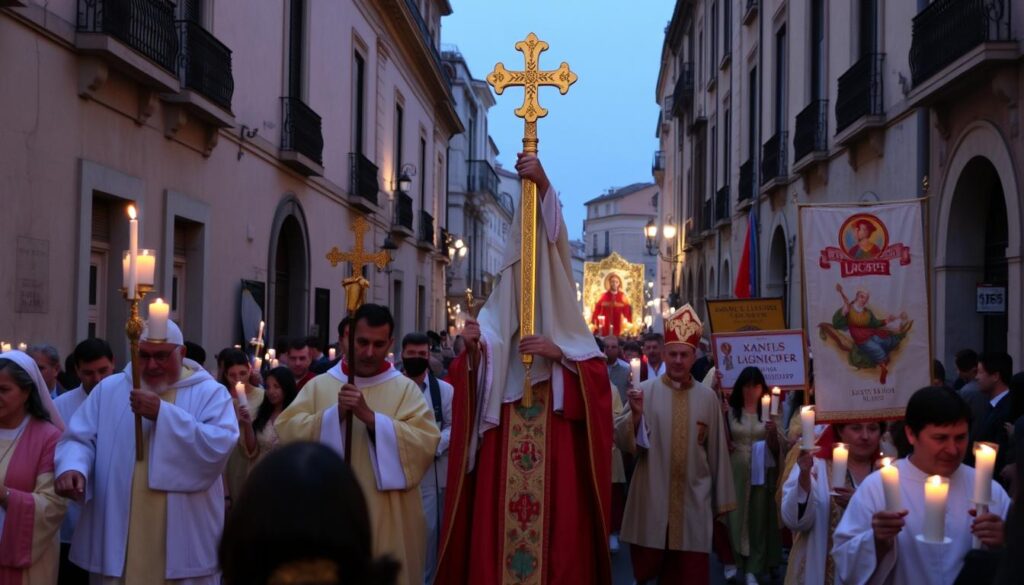 Uroczystości ku czci świętego Lucyfera obchodzone w Cagliari Uroczystości ku czci świętego Lucyfera obchodzone w Cagliari