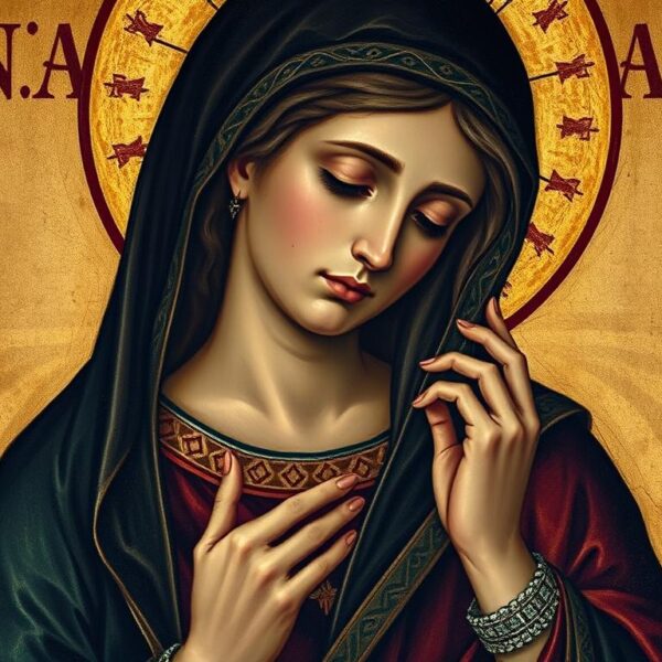 Wizerunek Świętej Mai w tradycji chrześcijańskiej - kobieta w modlitwie