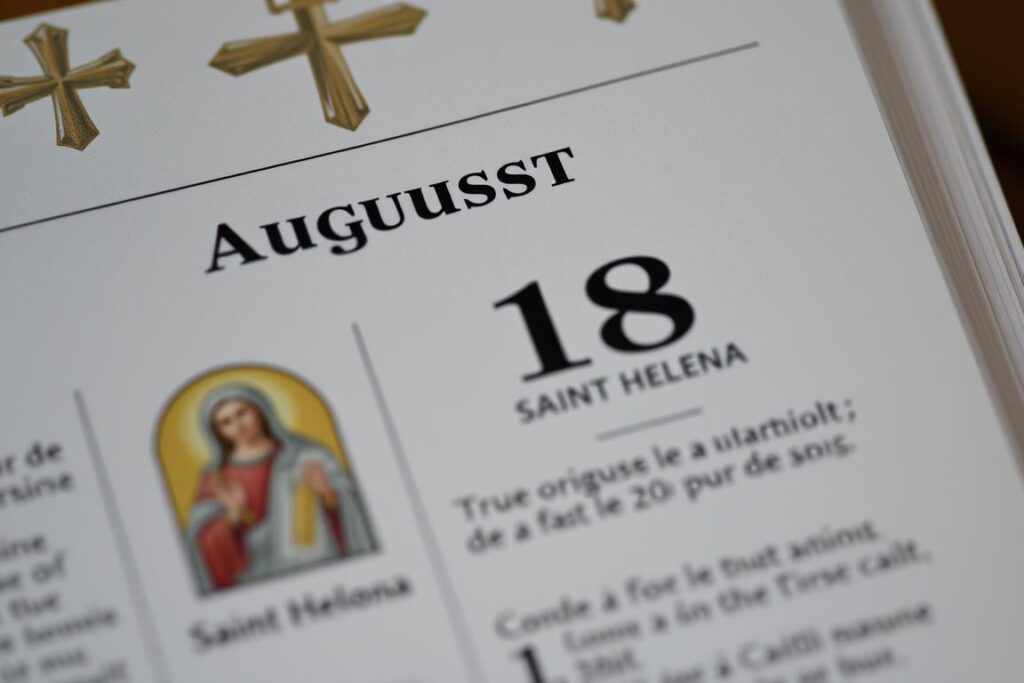 Wspomnienie świętej Leny w kalendarzu liturgicznym Kościoła katolickiego