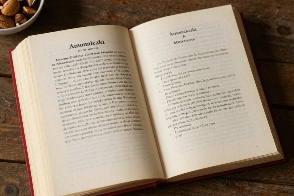 Książka kucharska Siostry Anastazji z przepisem na amoniaczki Książka kucharska Siostry Anastazji z przepisem na amoniaczki