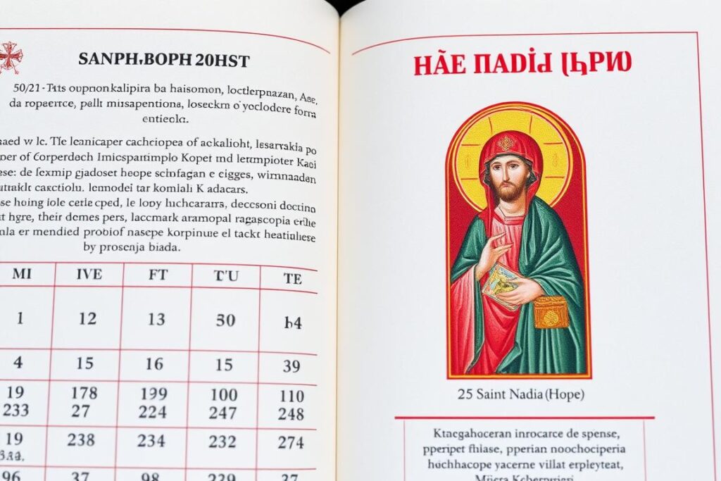Święta Nadia w kalendarzu liturgicznym Kościoła prawosławnego