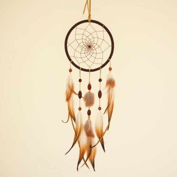 Tradycyjny łapacz snów z piórami i koralikami - czy łapacz snów jest zły?